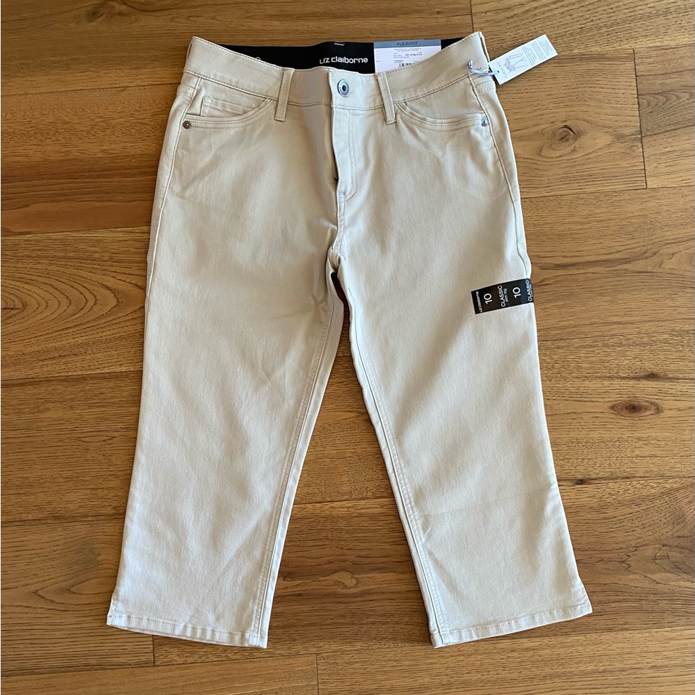 Liz Claiborne Women's Tan Capris